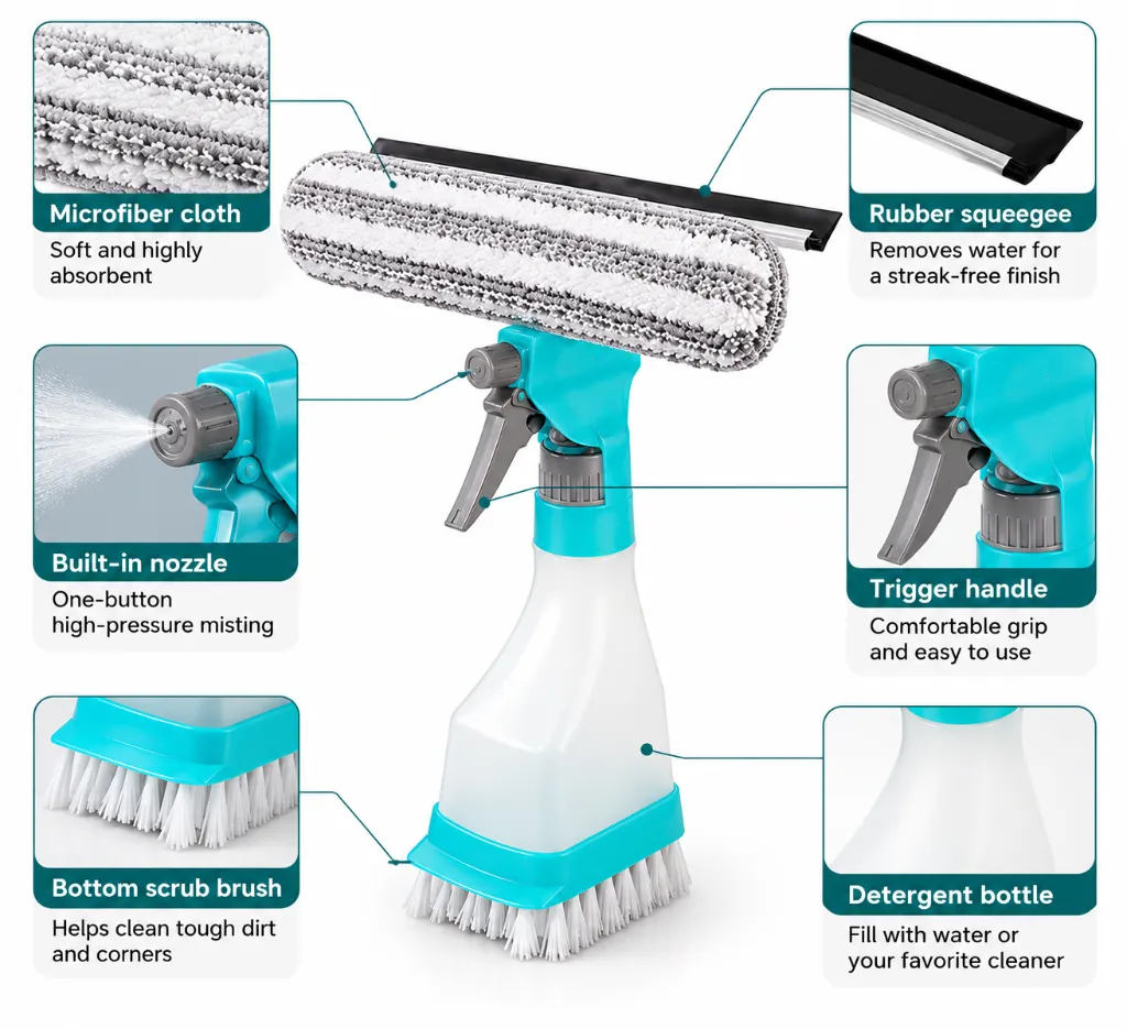 Window Cleaning Brush Multi-function