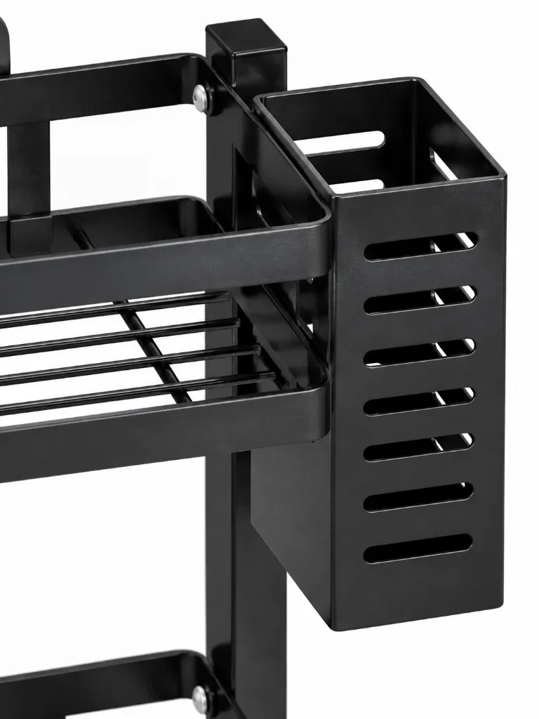 3-Tier Stainless Steel Spice & Kitchen Utensil Organizer Rack